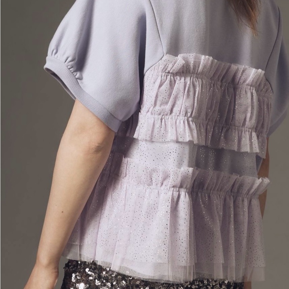 NWT ANTHROPOLOGIE Lavender Women's Top - Picture 2 of 3